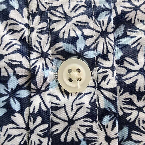 Small Casual Blue Floral Shirt Jos A Bank S New Mens Size Long Sleeve Tailored - Picture 7 of 17